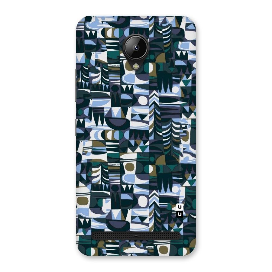 Abstract Blues Back Case for Lenovo C2