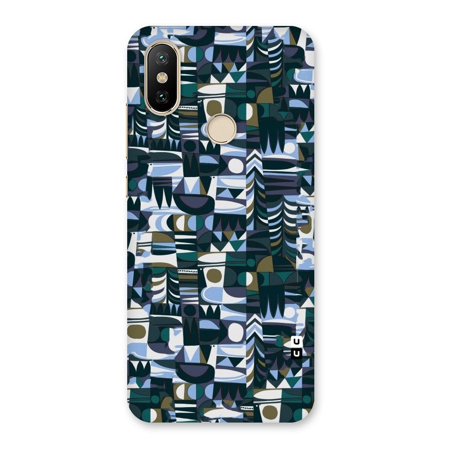 Abstract Blues Back Case for Mi A2