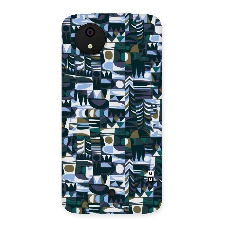 Abstract Blues Back Case for Micromax Canvas A1
