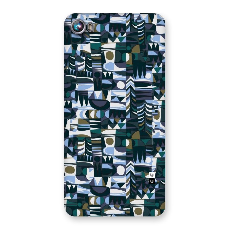 Abstract Blues Back Case for Micromax Canvas Fire 4 A107