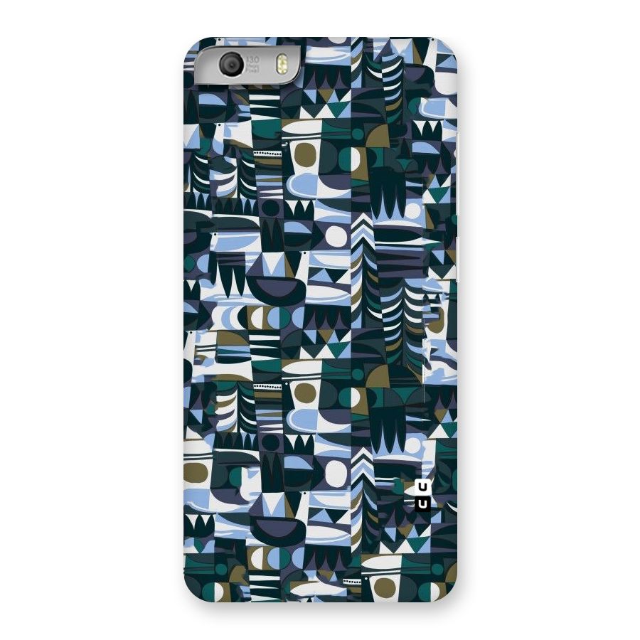 Abstract Blues Back Case for Micromax Canvas Knight 2