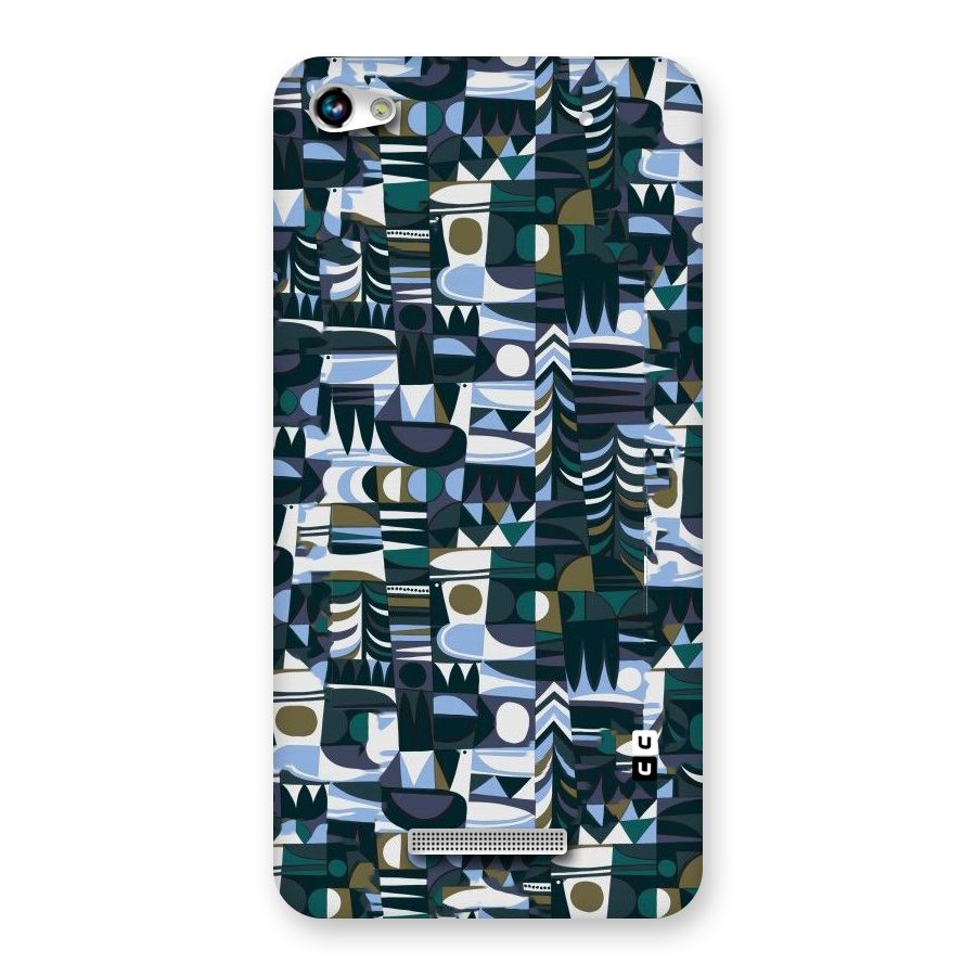 Abstract Blues Back Case for Micromax Hue 2