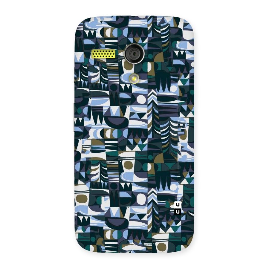 Abstract Blues Back Case for Moto G