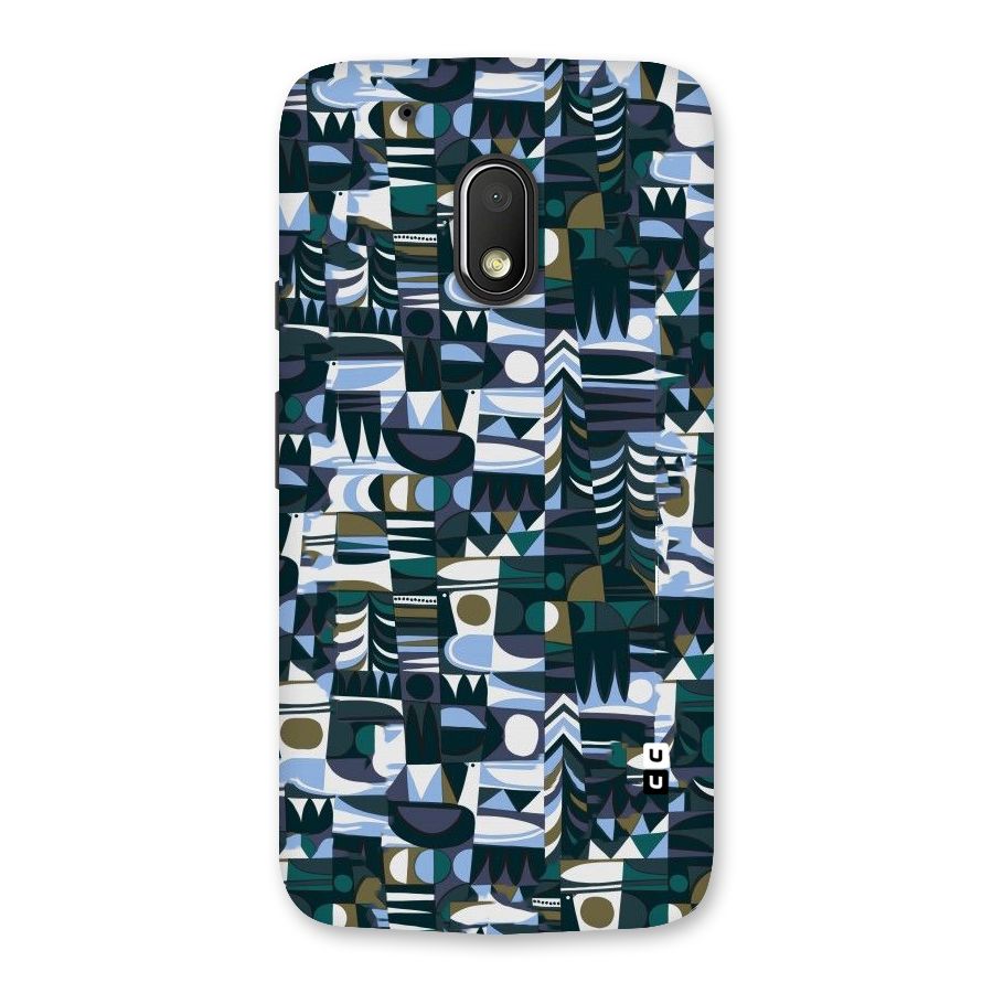 Abstract Blues Back Case for Moto G4 Play