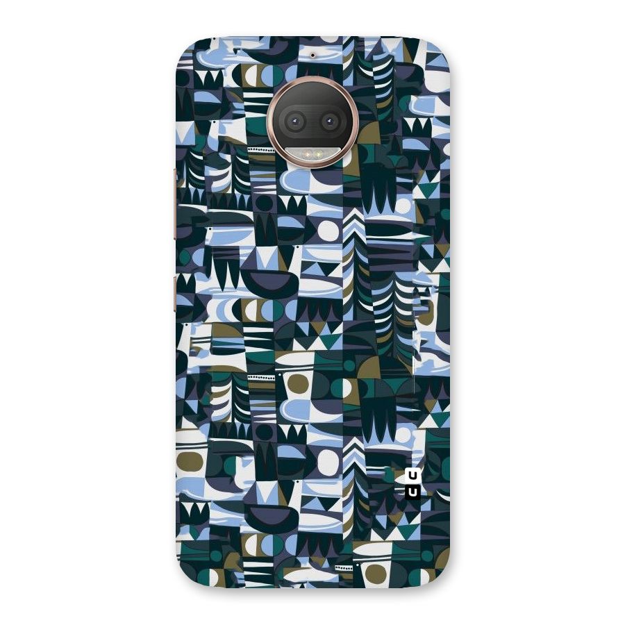 Abstract Blues Back Case for Moto G5s Plus