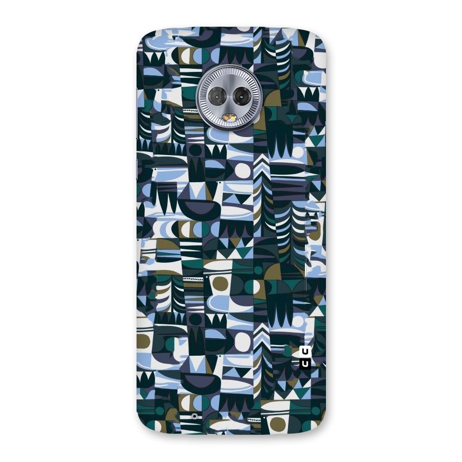 Abstract Blues Back Case for Moto G6
