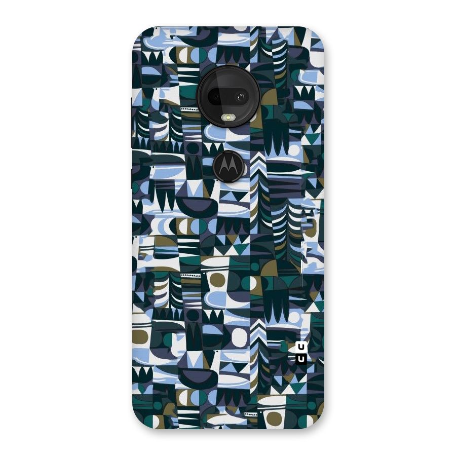 Abstract Blues Back Case for Moto G7