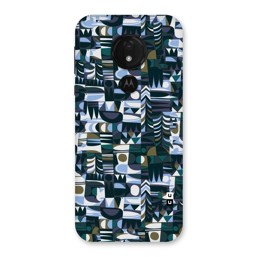 Abstract Blues Back Case for Moto G7 Power