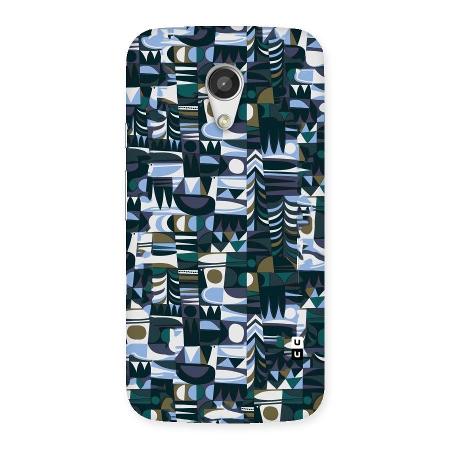 Abstract Blues Back Case for Moto G 2nd Gen