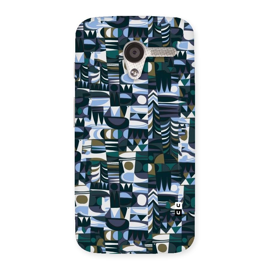 Abstract Blues Back Case for Moto X