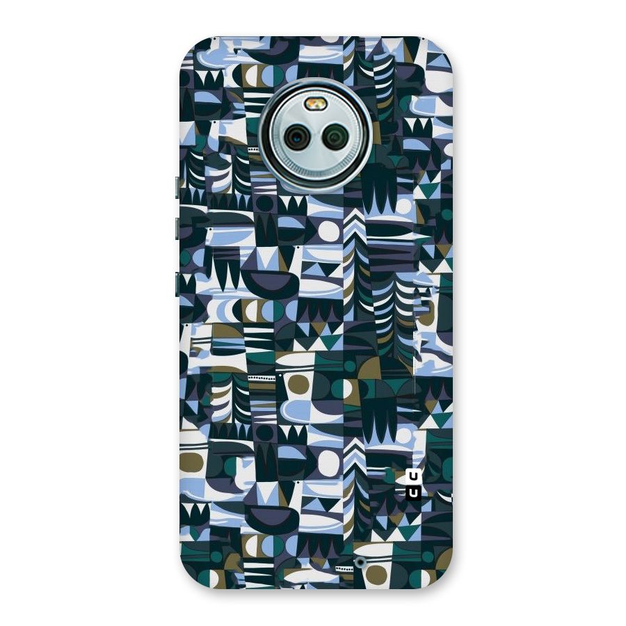 Abstract Blues Back Case for Moto X4
