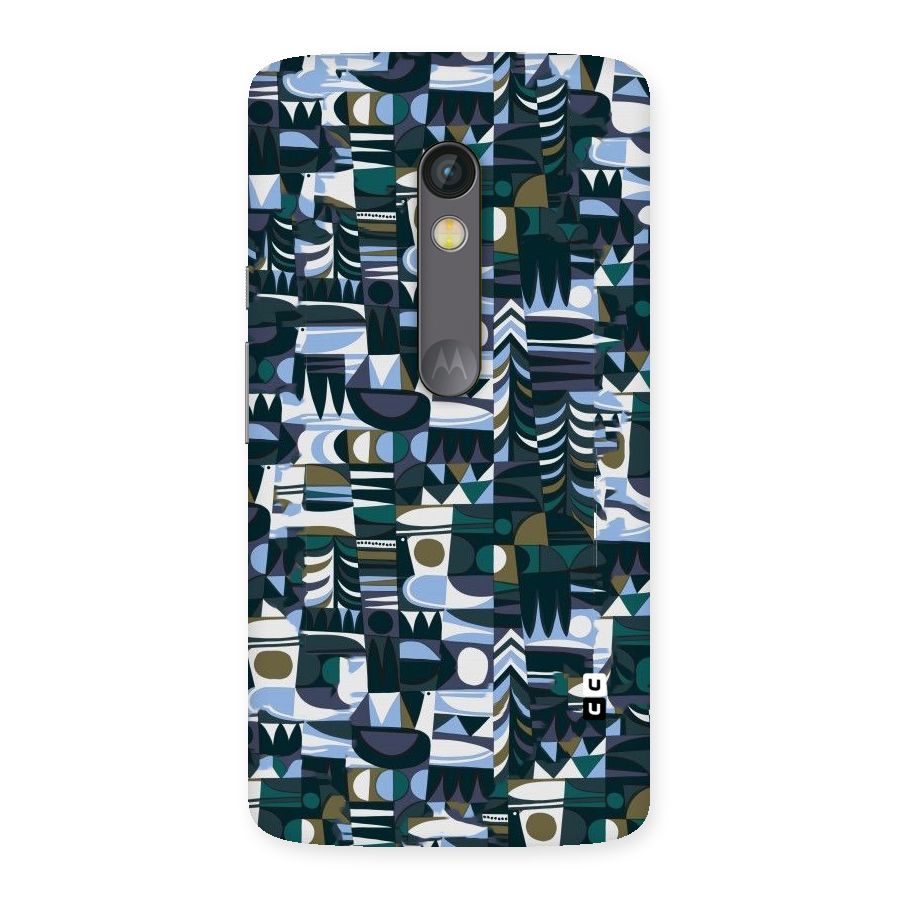 Abstract Blues Back Case for Moto X Play
