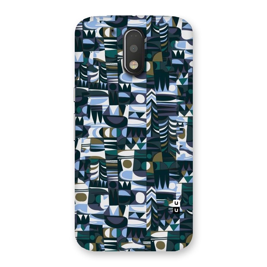 Abstract Blues Back Case for Motorola Moto G4 Plus