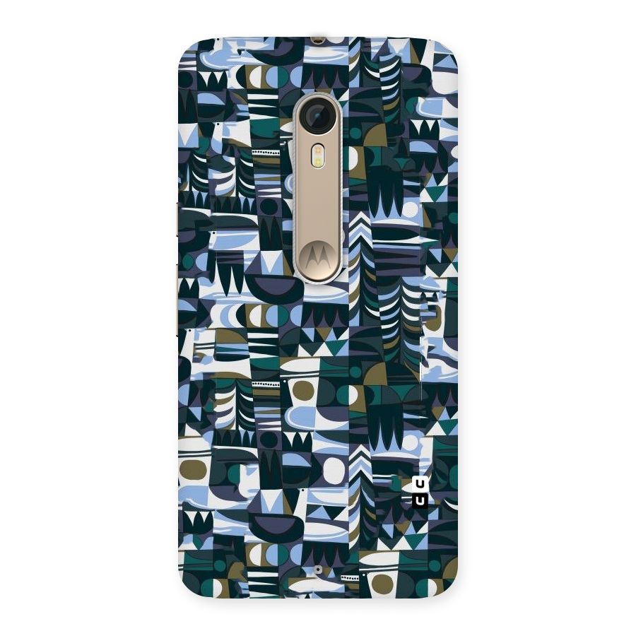 Abstract Blues Back Case for Motorola Moto X Style