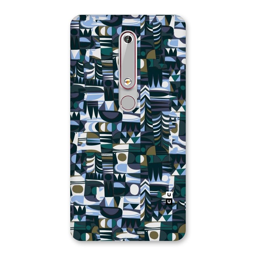 Abstract Blues Back Case for Nokia 6.1