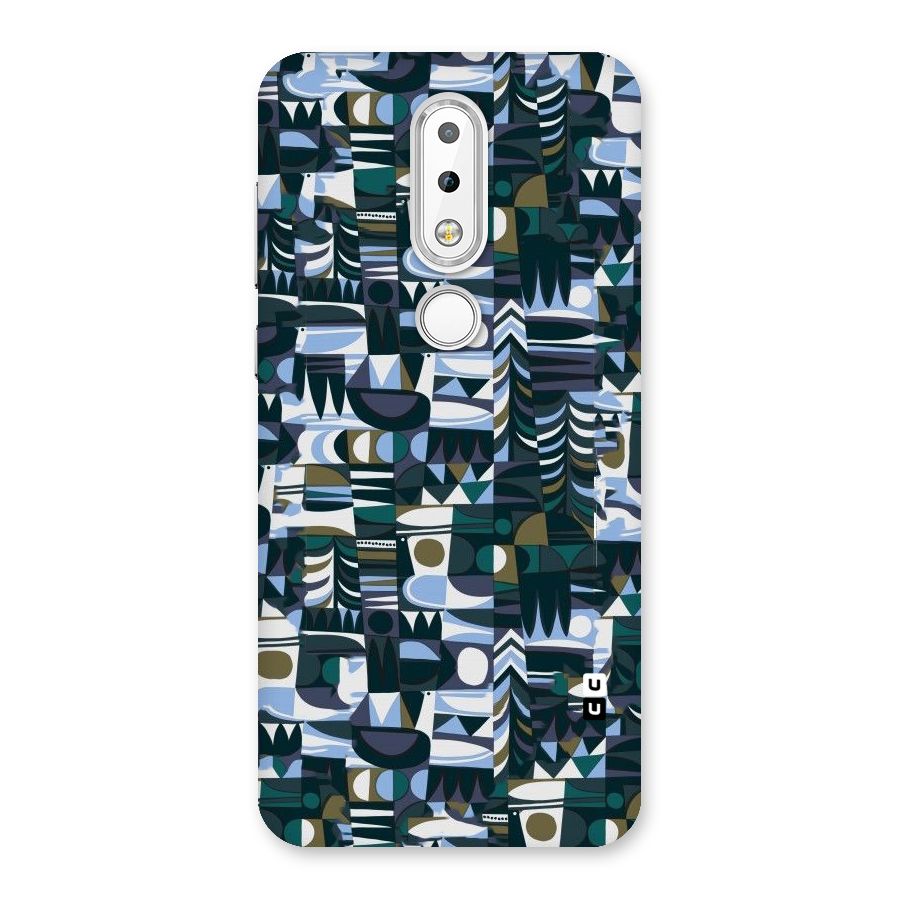 Abstract Blues Back Case for Nokia 6.1 Plus