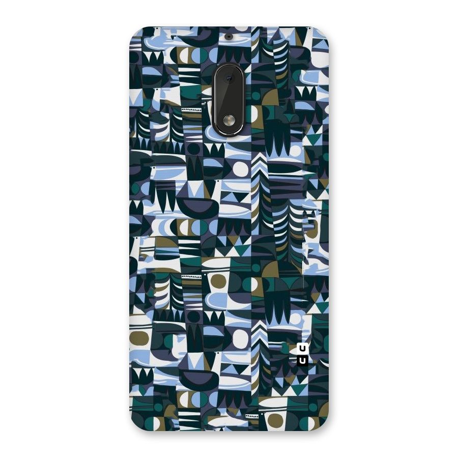 Abstract Blues Back Case for Nokia 6