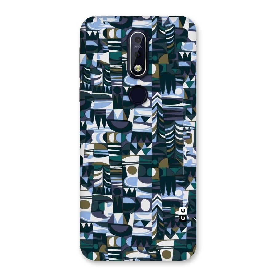 Abstract Blues Back Case for Nokia 7.1
