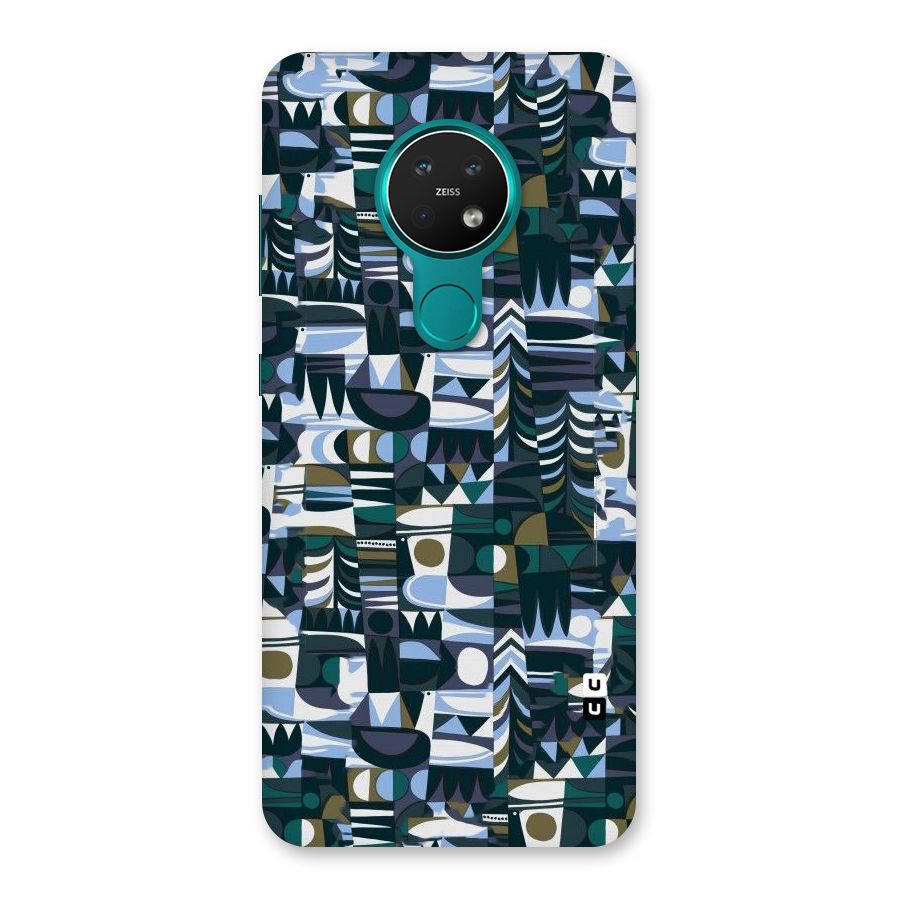 Abstract Blues Back Case for Nokia 7.2