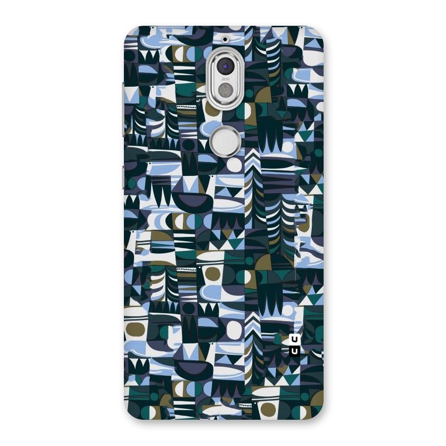 Abstract Blues Back Case for Nokia 7