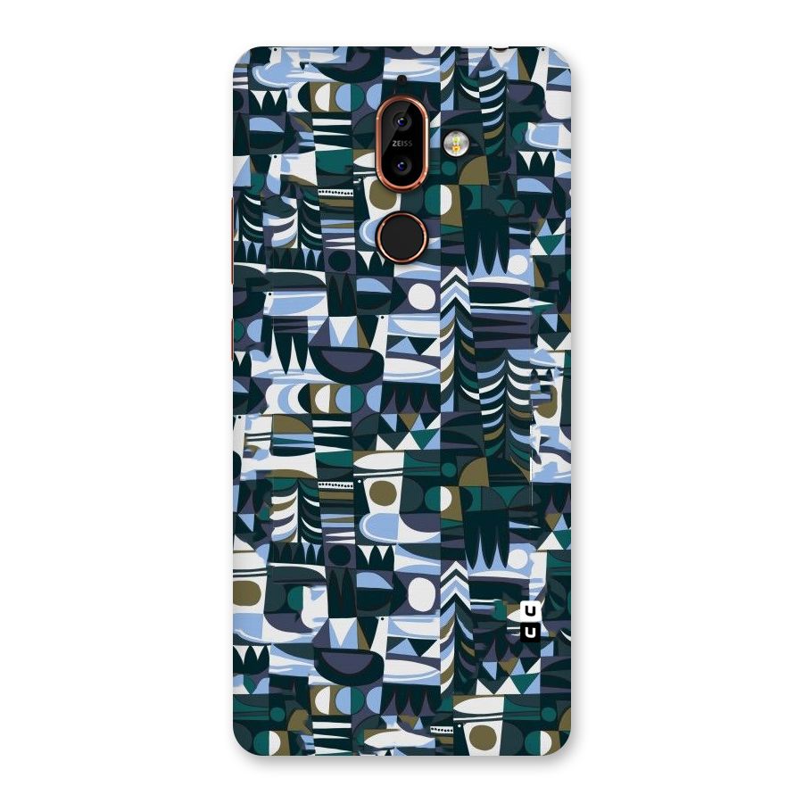 Abstract Blues Back Case for Nokia 7 Plus