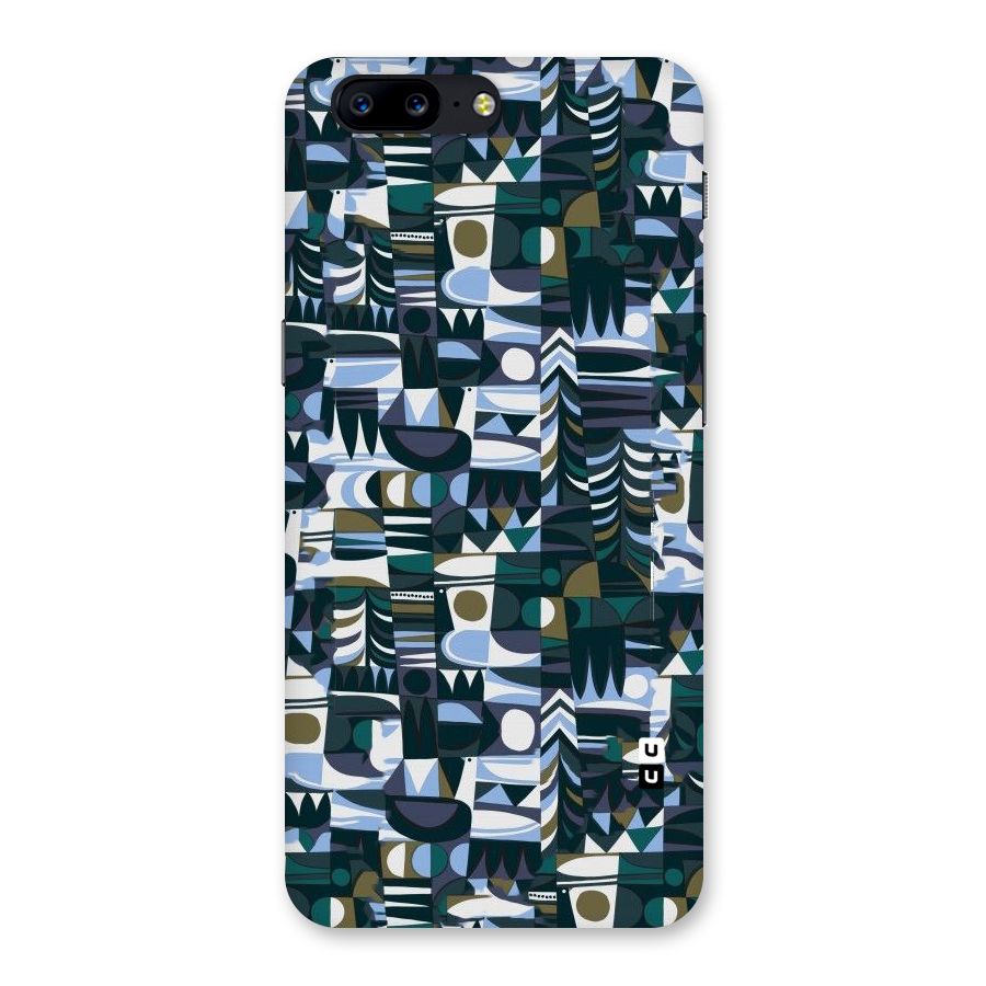 Abstract Blues Back Case for OnePlus 5