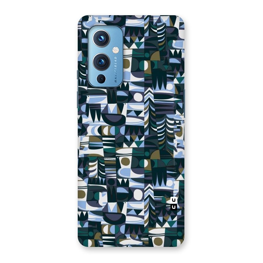 Abstract Blues Back Case for OnePlus 9