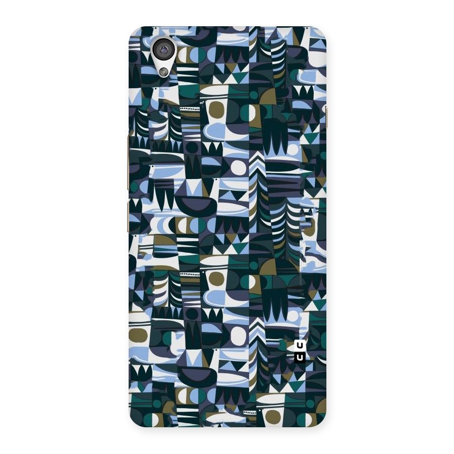 Abstract Blues Back Case for OnePlus X