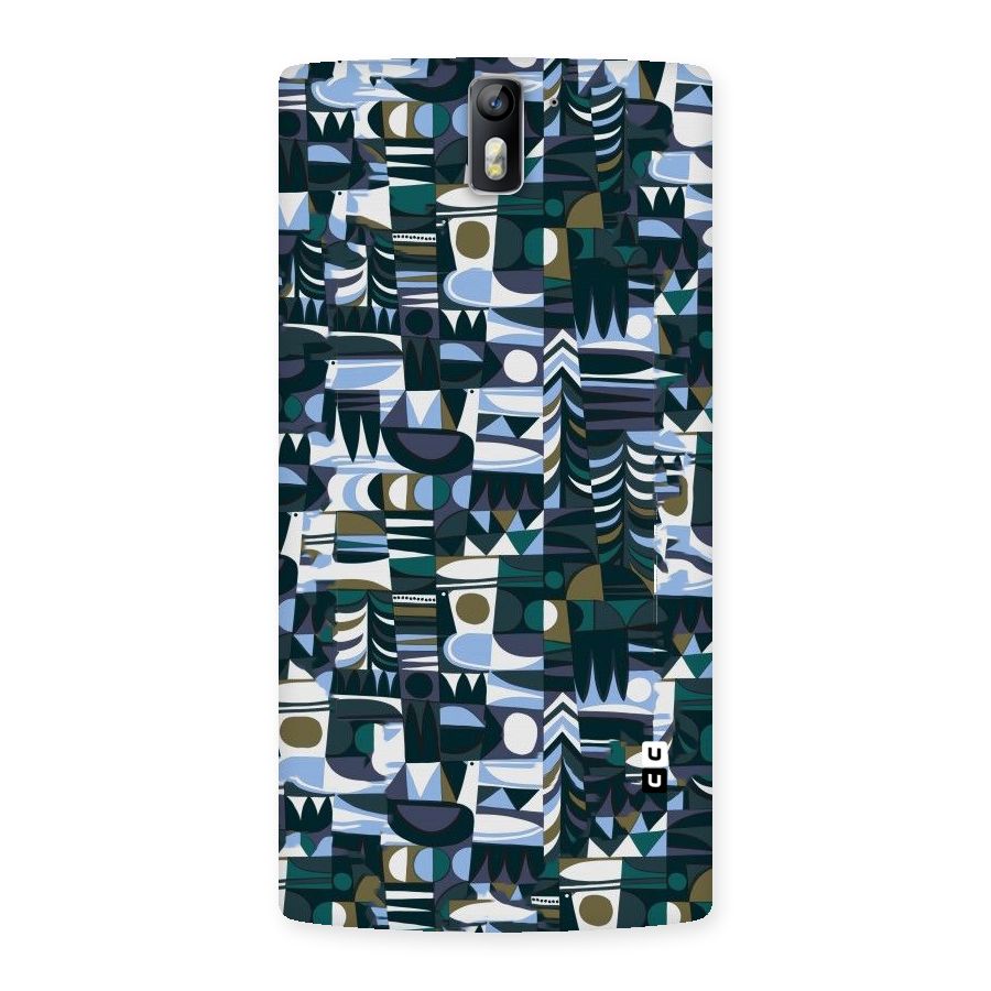 Abstract Blues Back Case for One Plus One