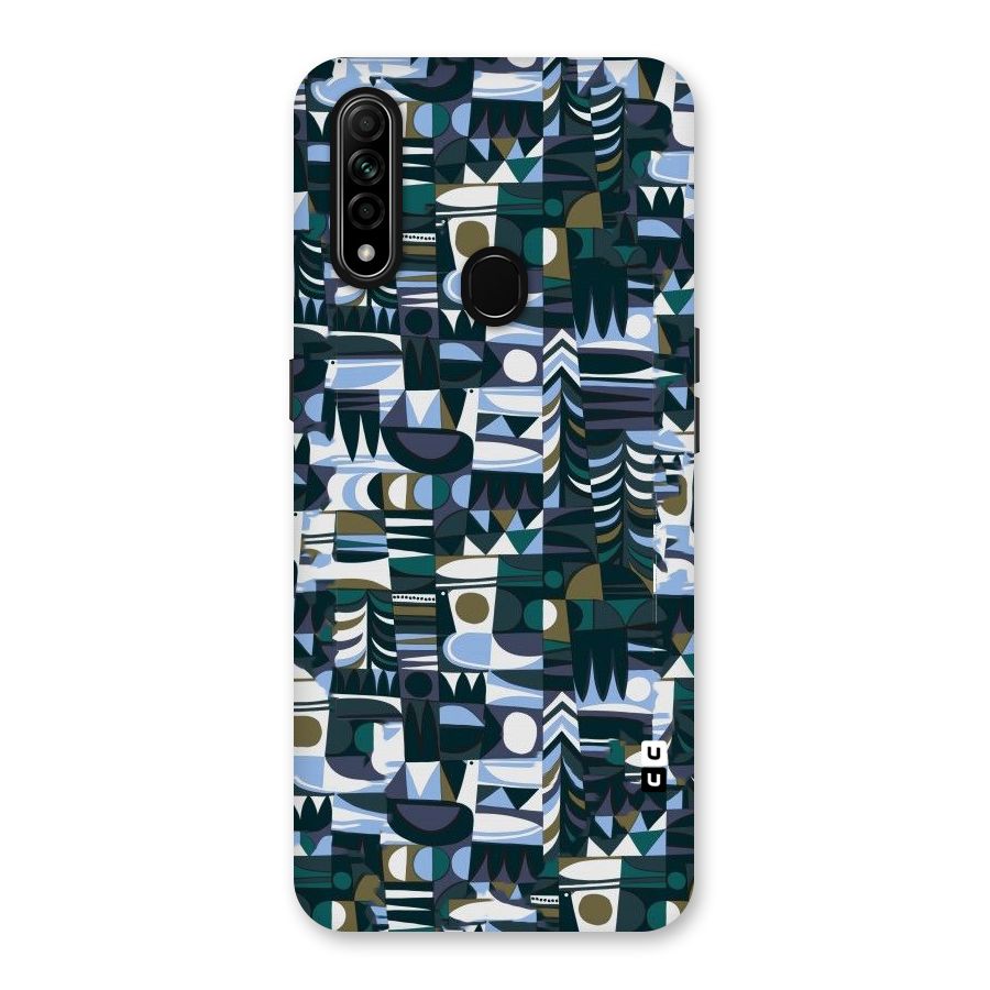Abstract Blues Back Case for Oppo A31