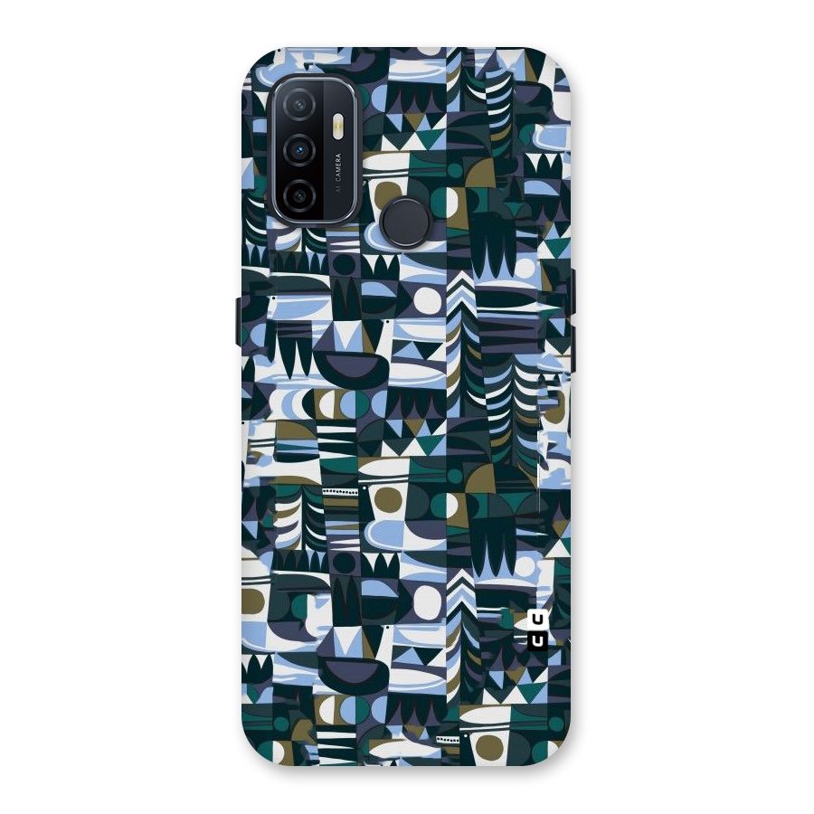 Abstract Blues Back Case for Oppo A32