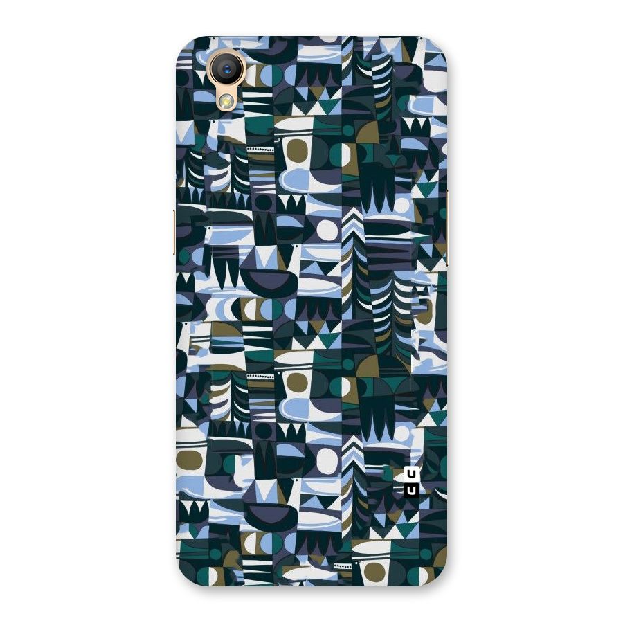 Abstract Blues Back Case for Oppo A37