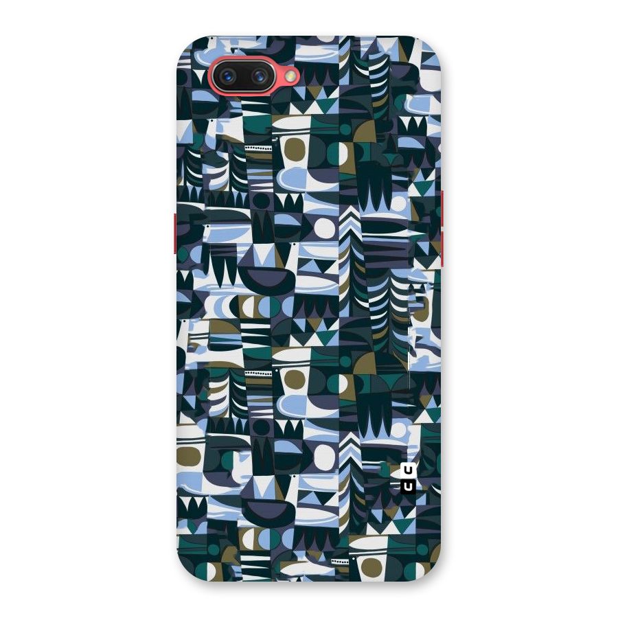 Abstract Blues Back Case for Oppo A3s