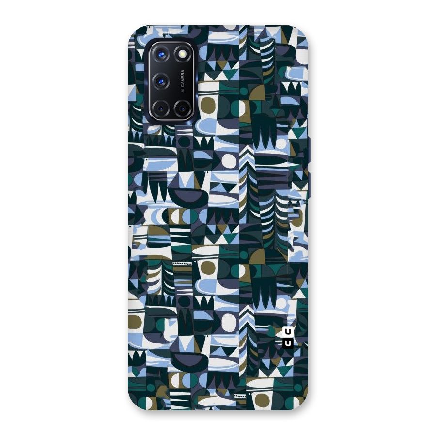 Abstract Blues Back Case for Oppo A52