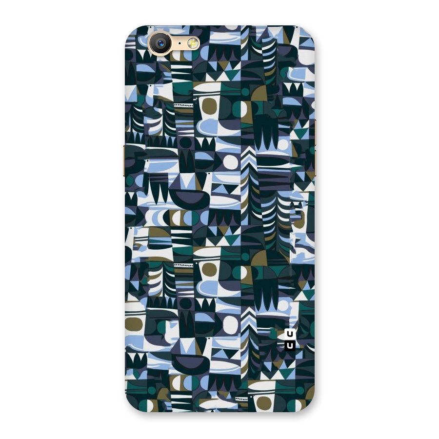 Abstract Blues Back Case for Oppo A57