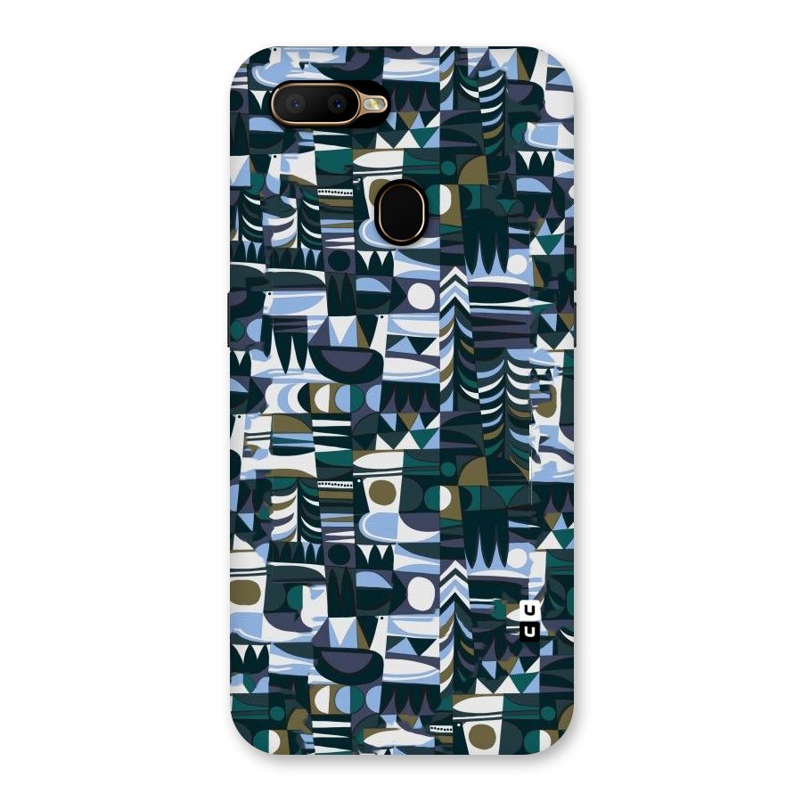 Abstract Blues Back Case for Oppo A5s