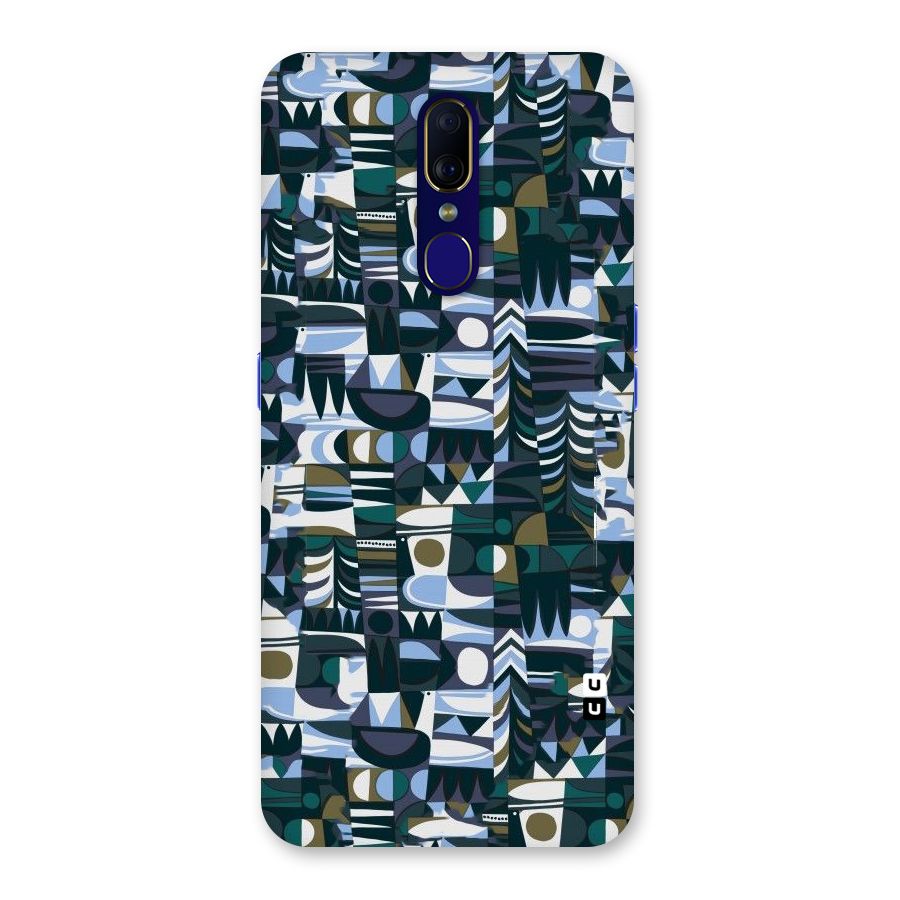 Abstract Blues Back Case for Oppo A9