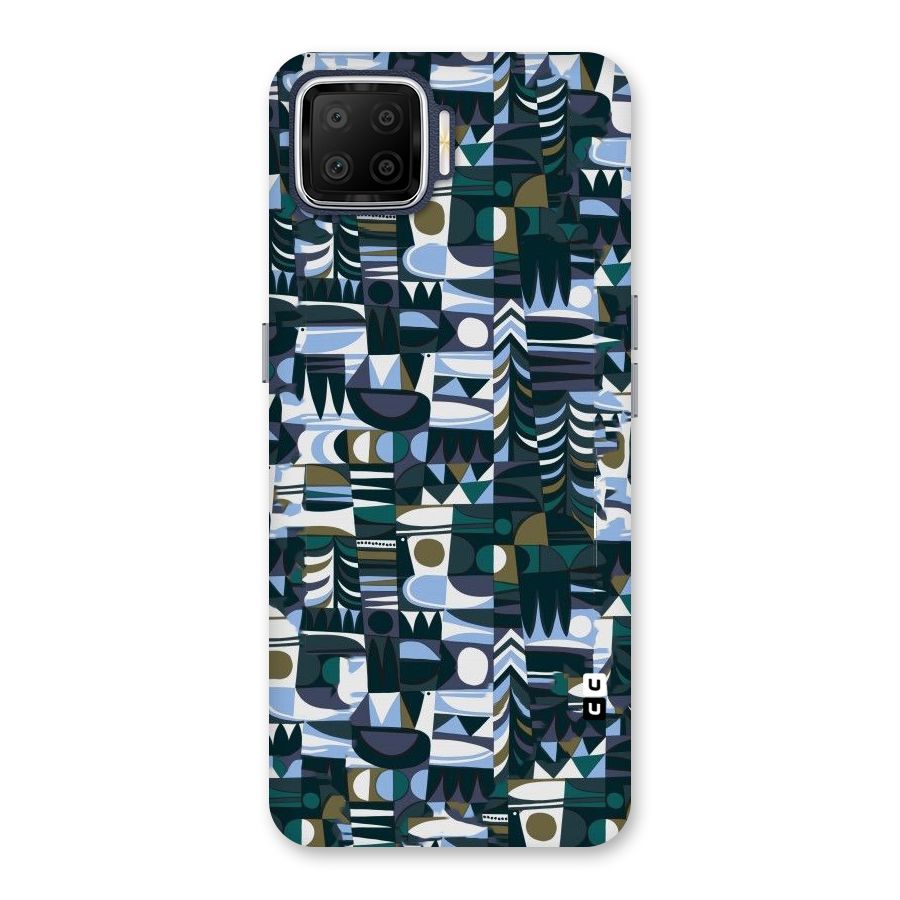 Abstract Blues Back Case for Oppo F17