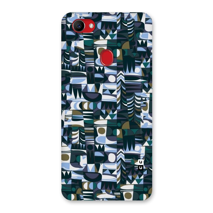 Abstract Blues Back Case for Oppo F7