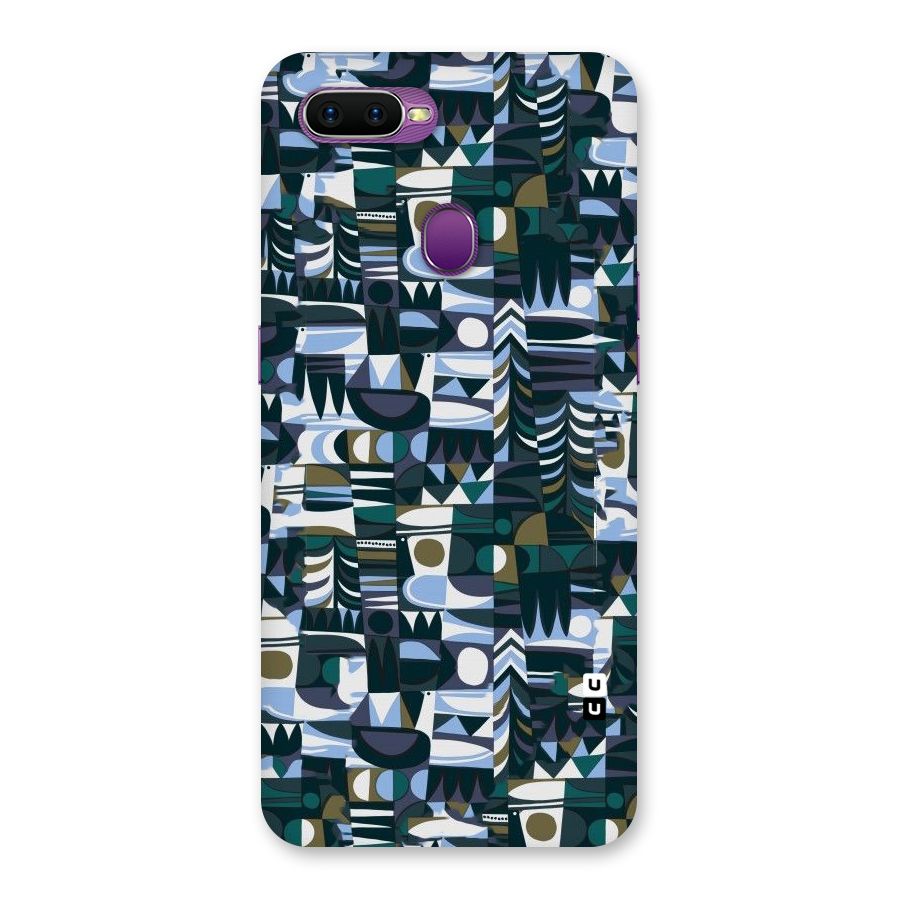Abstract Blues Back Case for Oppo F9