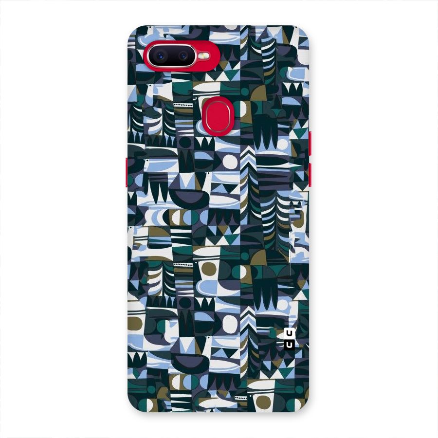 Abstract Blues Back Case for Oppo F9 Pro
