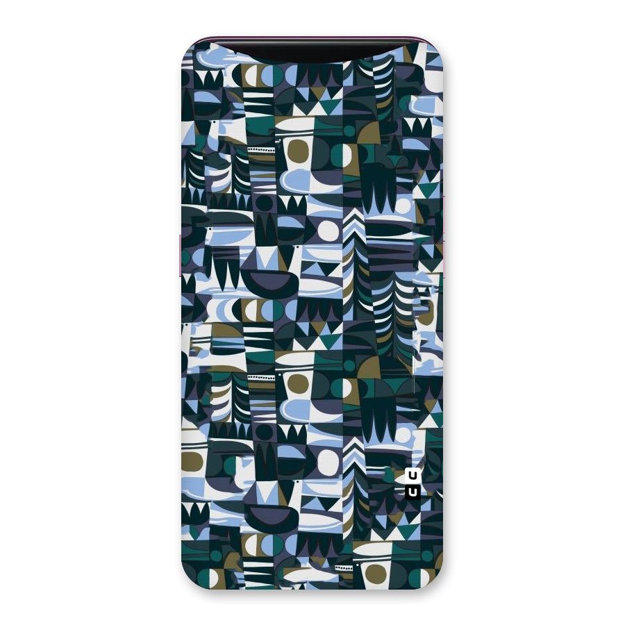 Abstract Blues Back Case for Oppo Find X