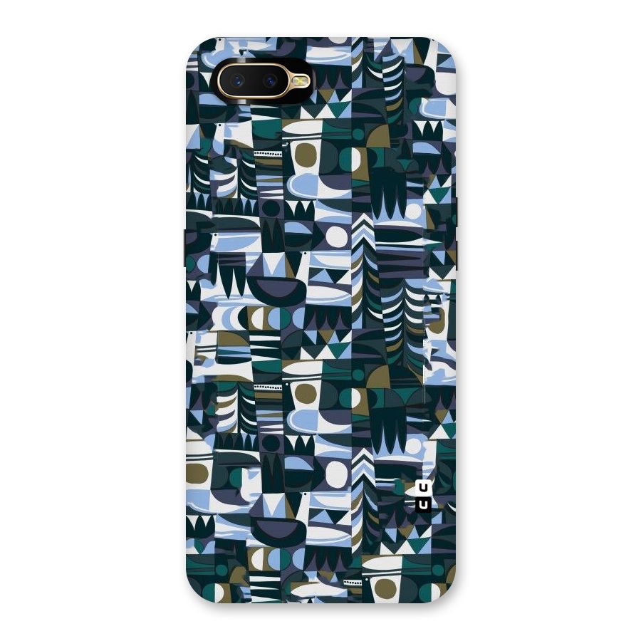 Abstract Blues Back Case for Oppo K1