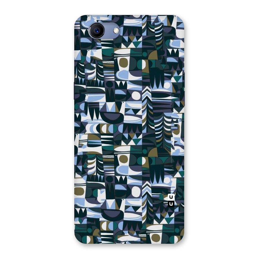 Abstract Blues Back Case for Oppo Realme 1