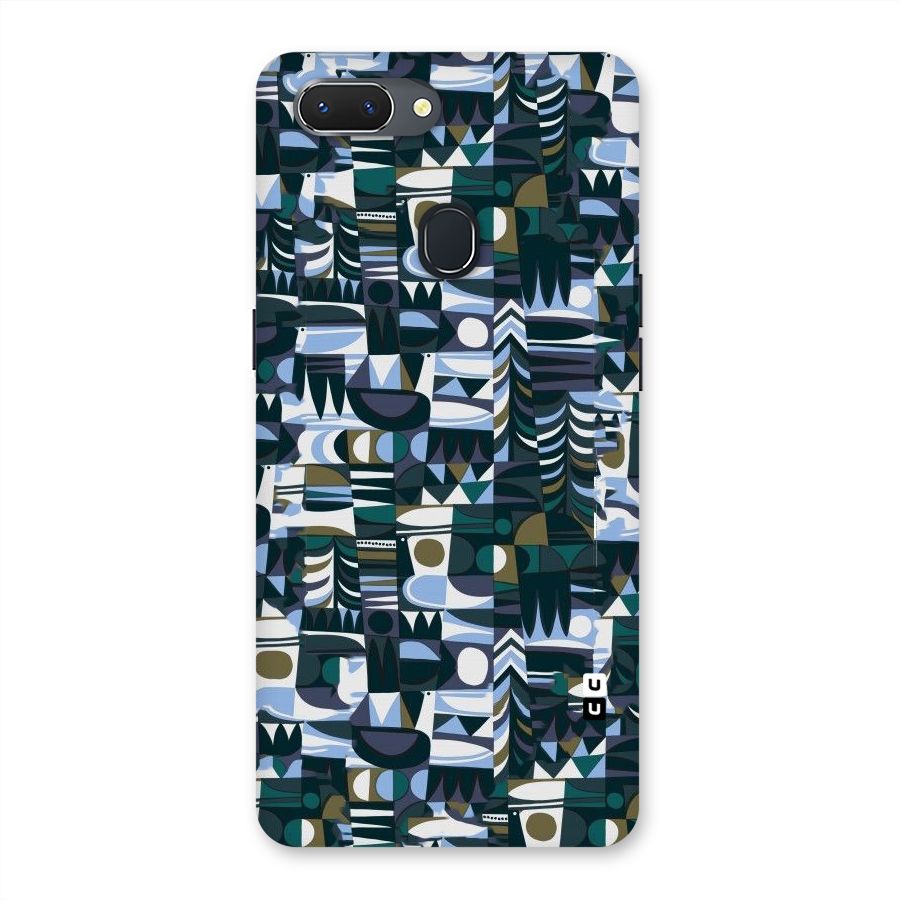 Abstract Blues Back Case for Oppo Realme 2