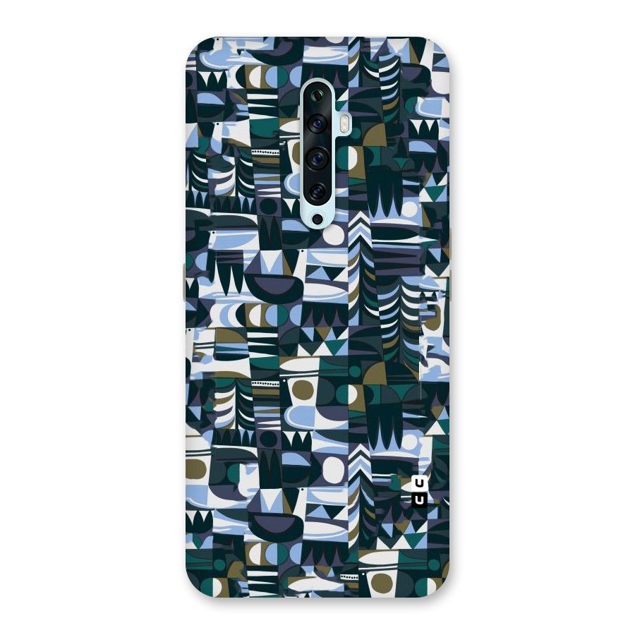 Abstract Blues Back Case for Oppo Reno2 Z