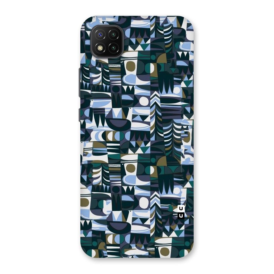 Abstract Blues Back Case for Poco C3