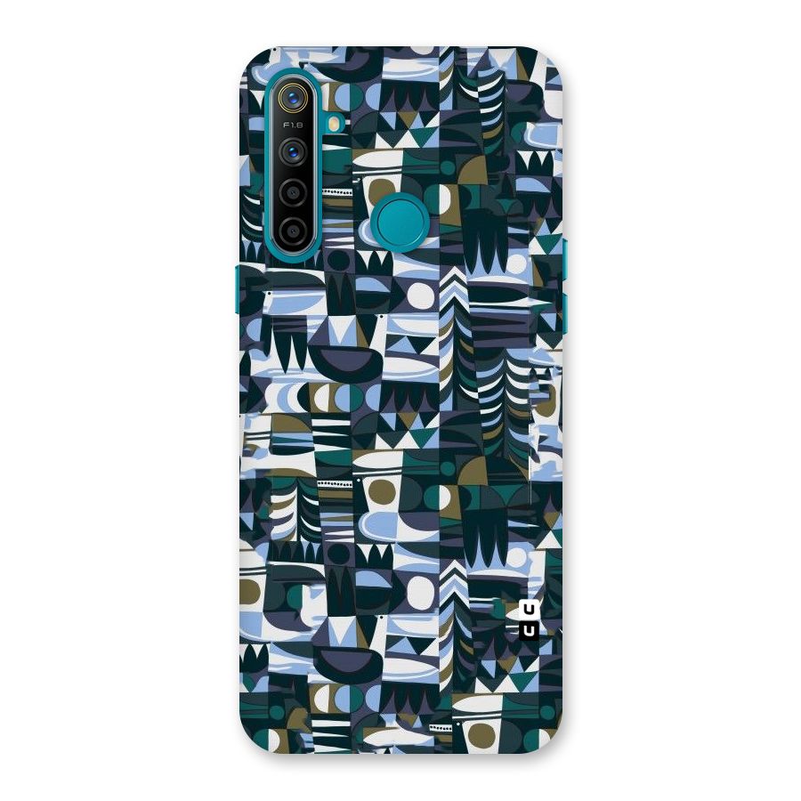 Abstract Blues Back Case for Realme 5i
