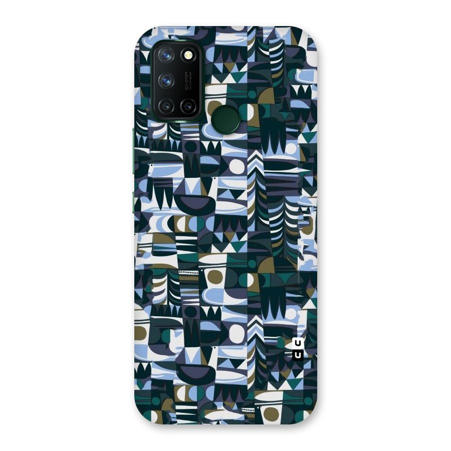 Abstract Blues Back Case for Realme 7i