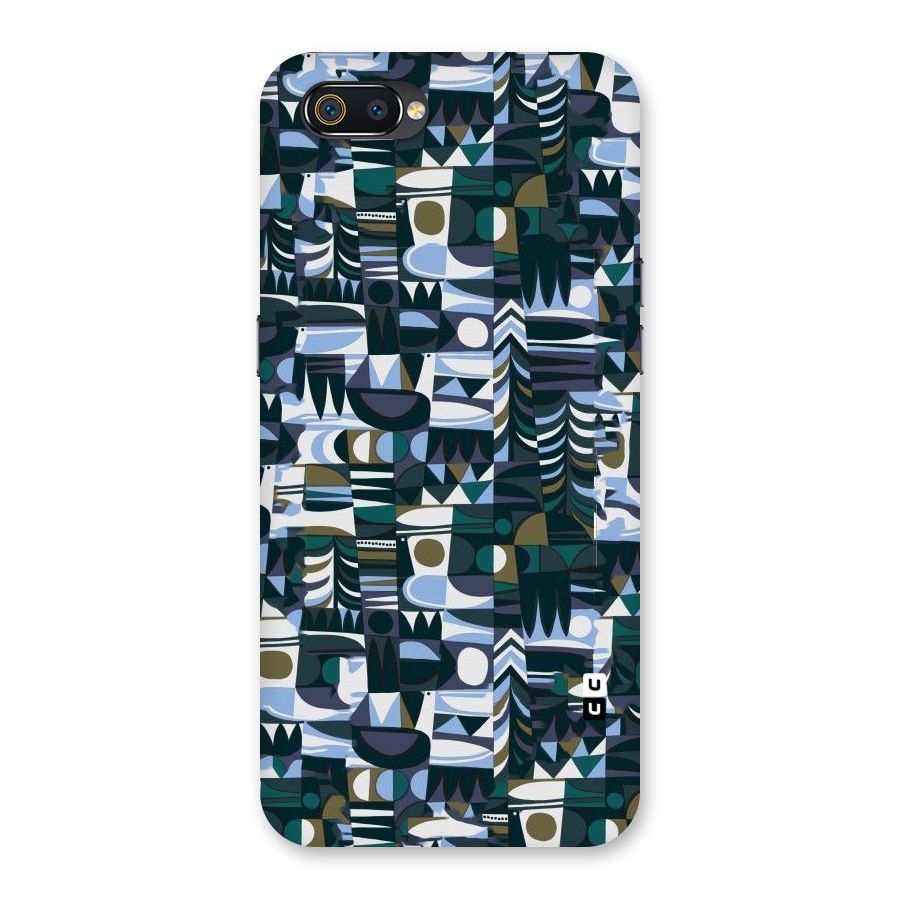 Abstract Blues Back Case for Realme C2